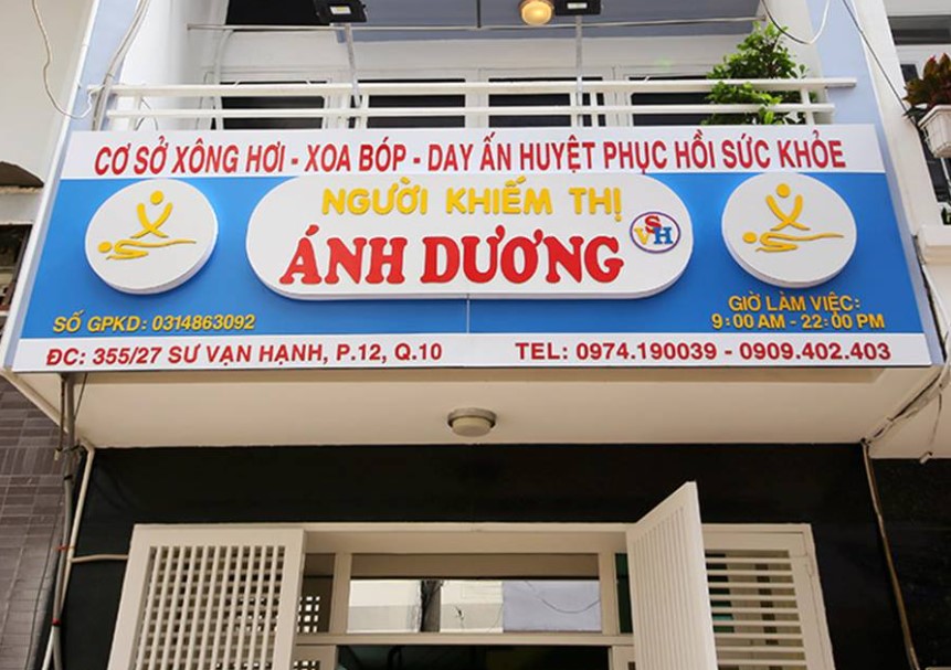 Massage khiếm thị ánh dương - Quận 10