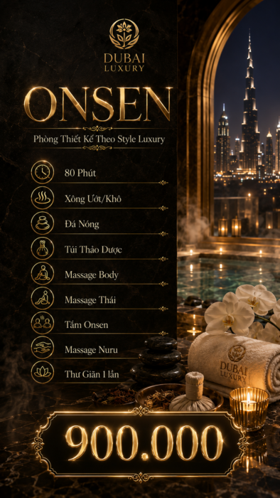 Gói Massage Onsen Tại massage Dubai Luxury