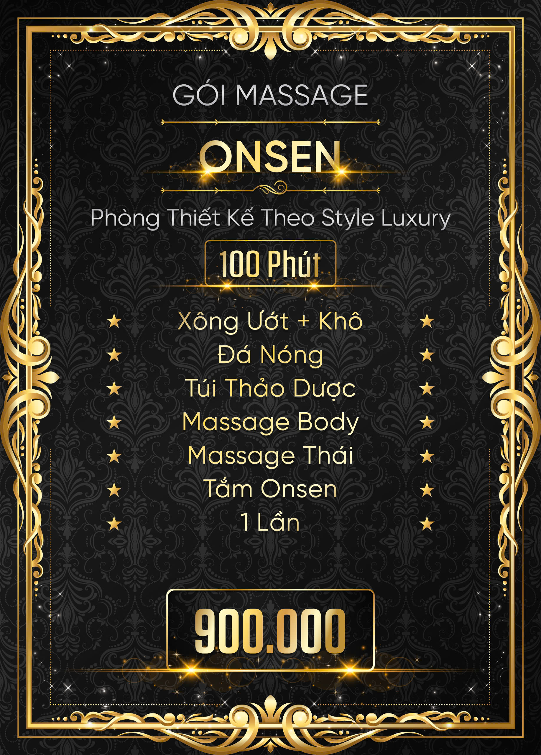 gói massage onsen giúp cơ thể thư giãn sau 1 ngày dài làm việc