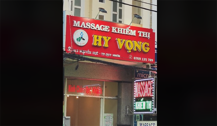 Massage khiếm thị hy vọng