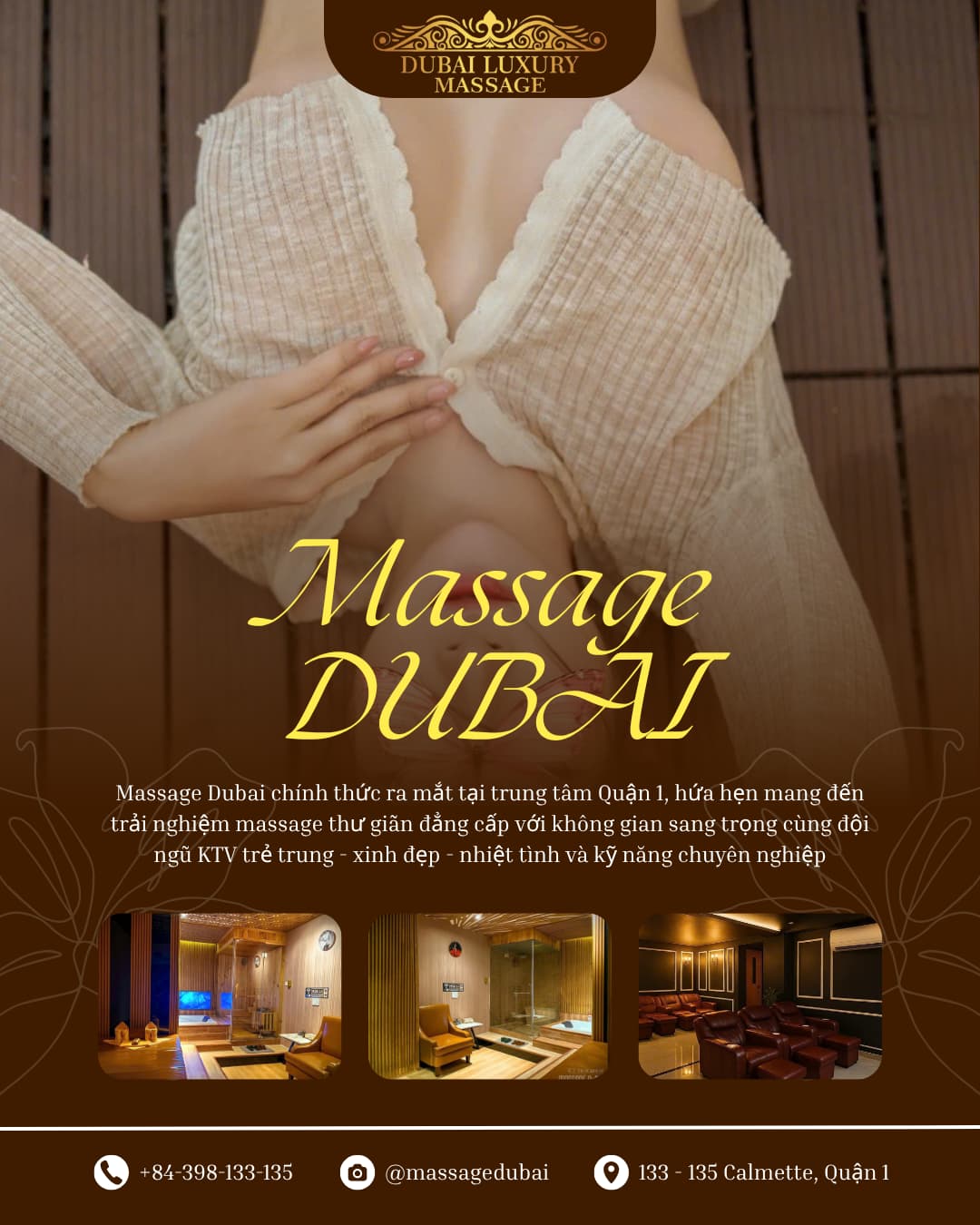Massage Dubai chính thức ra mắt tại trung tâm Quận 1, hứa hẹn mang đến trải nghiệm chăm sóc sức khỏe đột phá