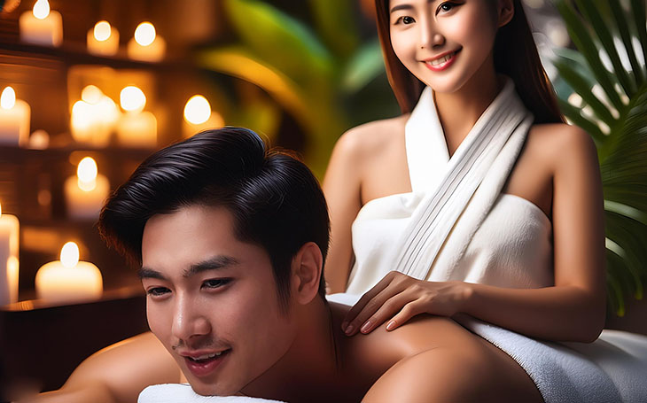 Massage đá nóng