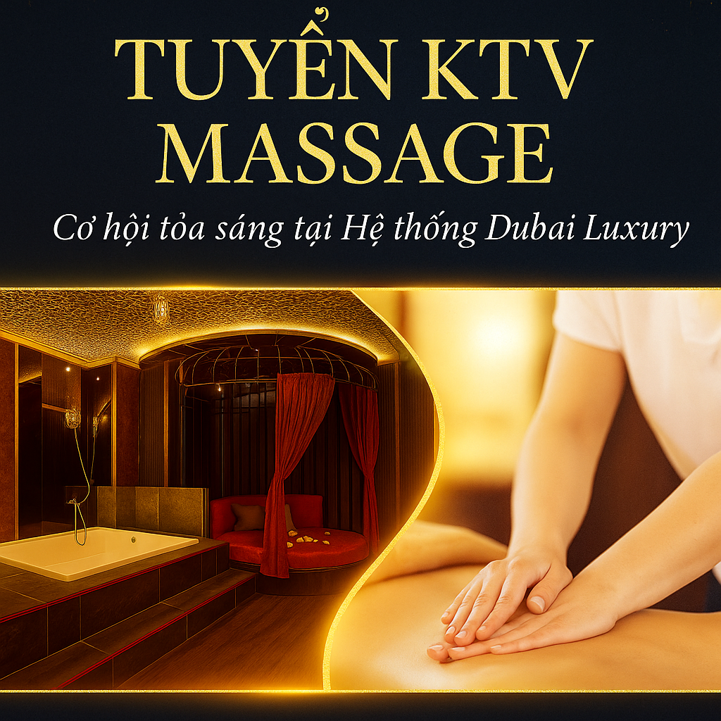 Tuyển KTV massage hệ thống massage dubai luxury