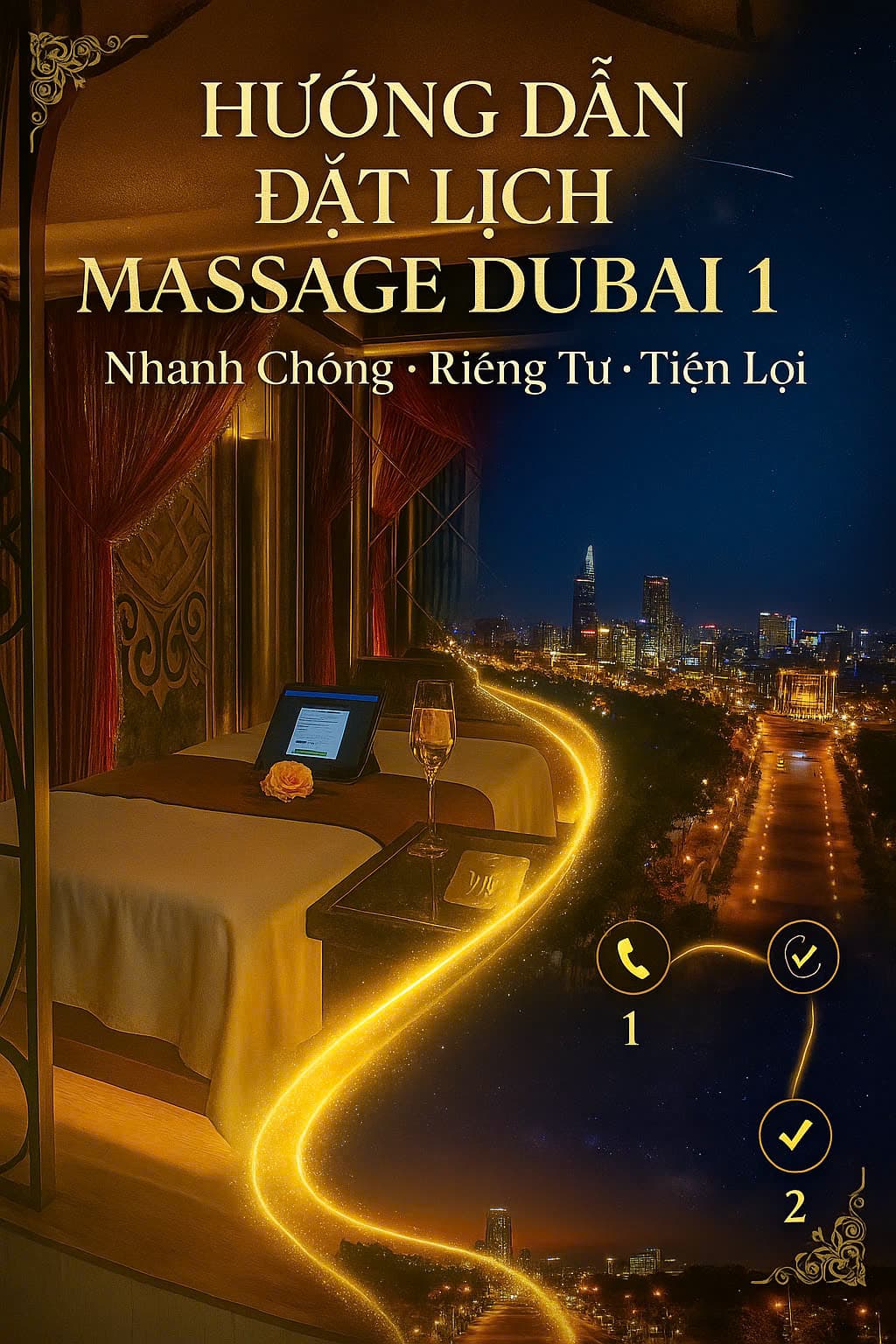 Hướng dẫn đặt lịch massage Dubai quận 1