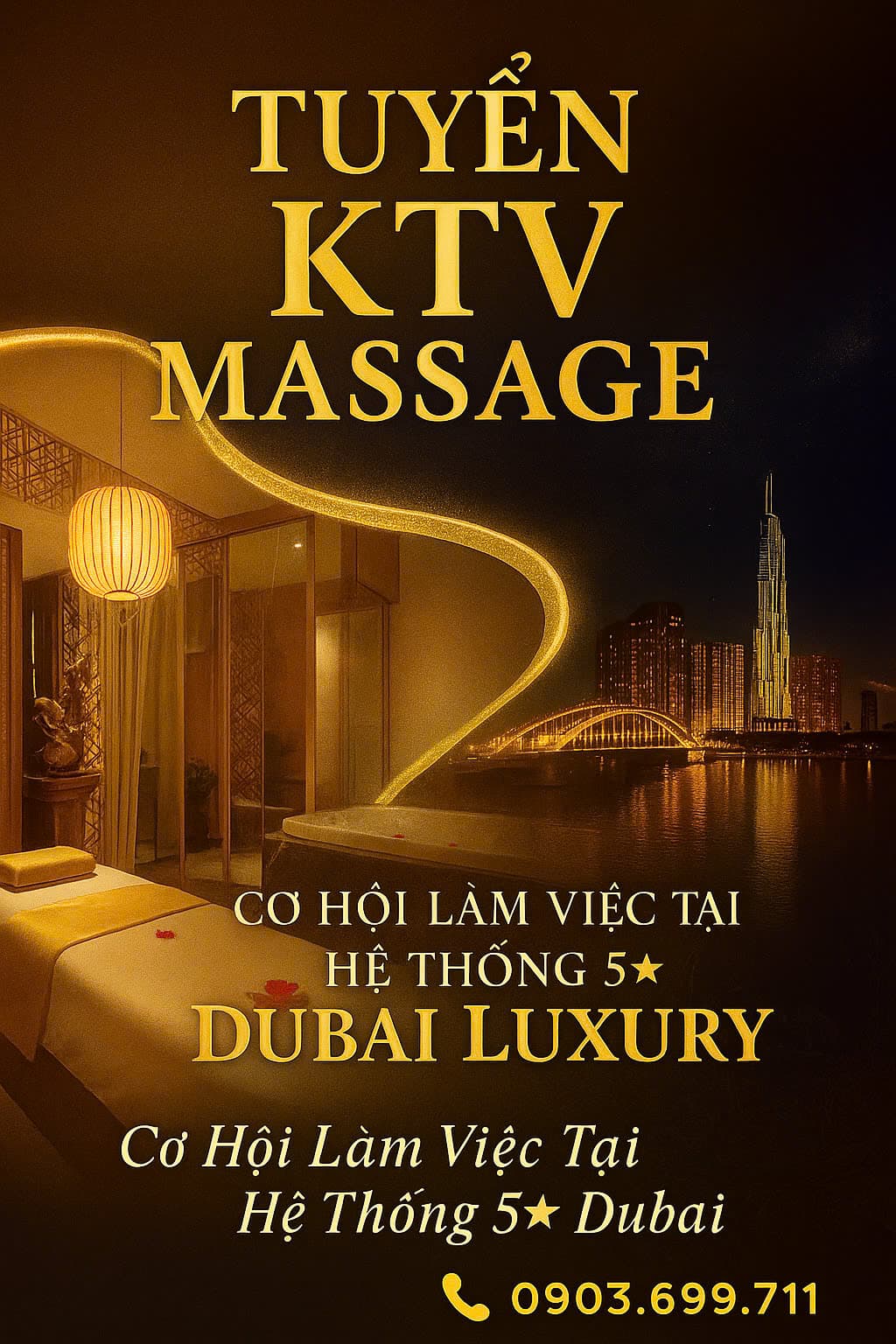 Tuyển KTV massage - tp hồ chí minh, cần thơ, phú quốc và các thành phố du lịch trên cả nước
