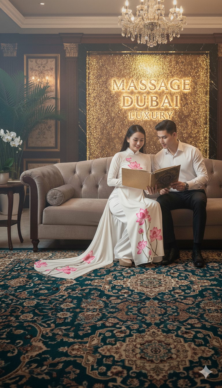 Trải nghiệm massage đá nóng - massage Onsen tại massage Dubai Luxury