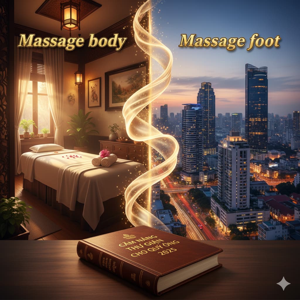 Massage body TPHCM khác gì massage foot? Cẩm nang thư giãn cho quý ông 2025