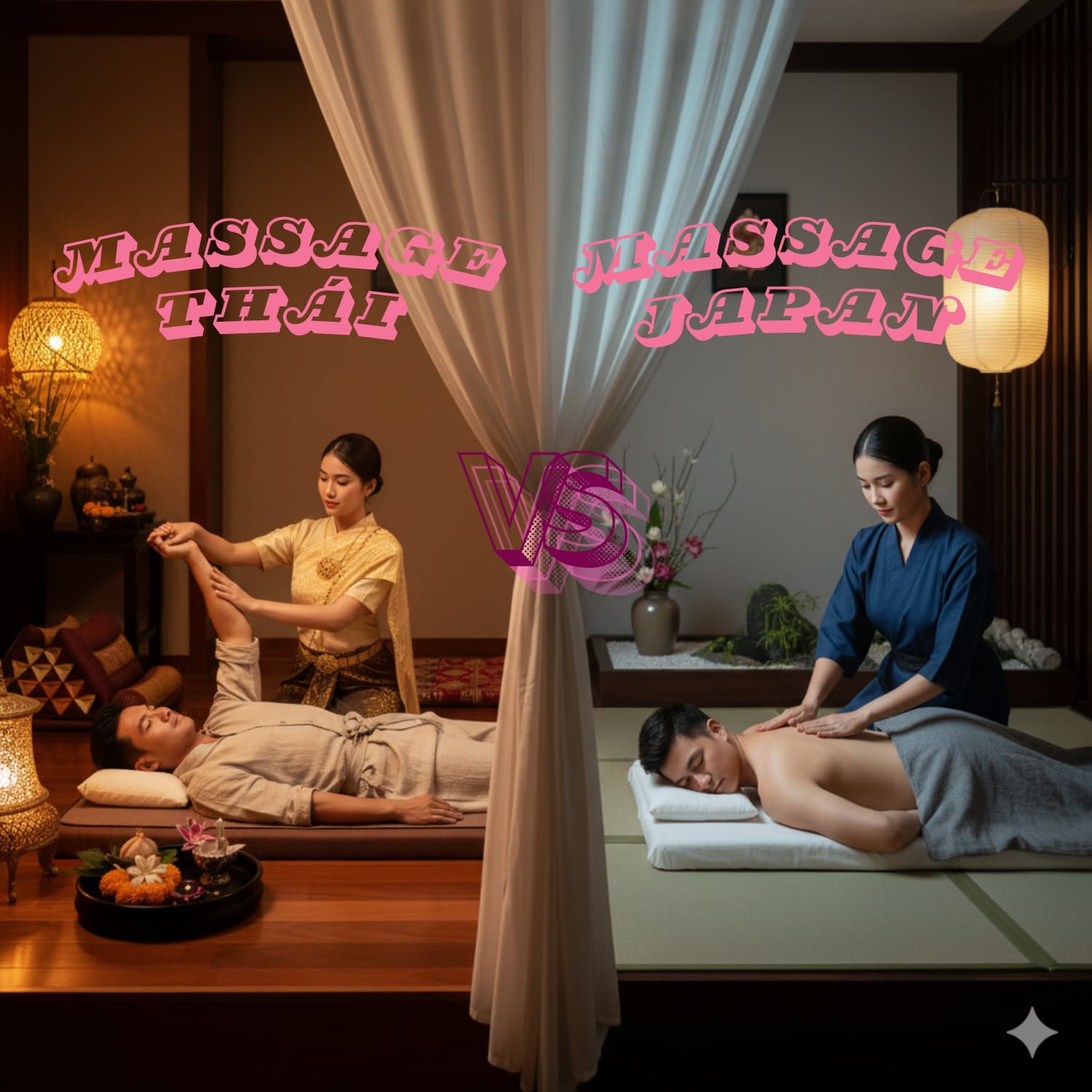 Massage Thái và Massage Nhật – Khác biệt ra sao?