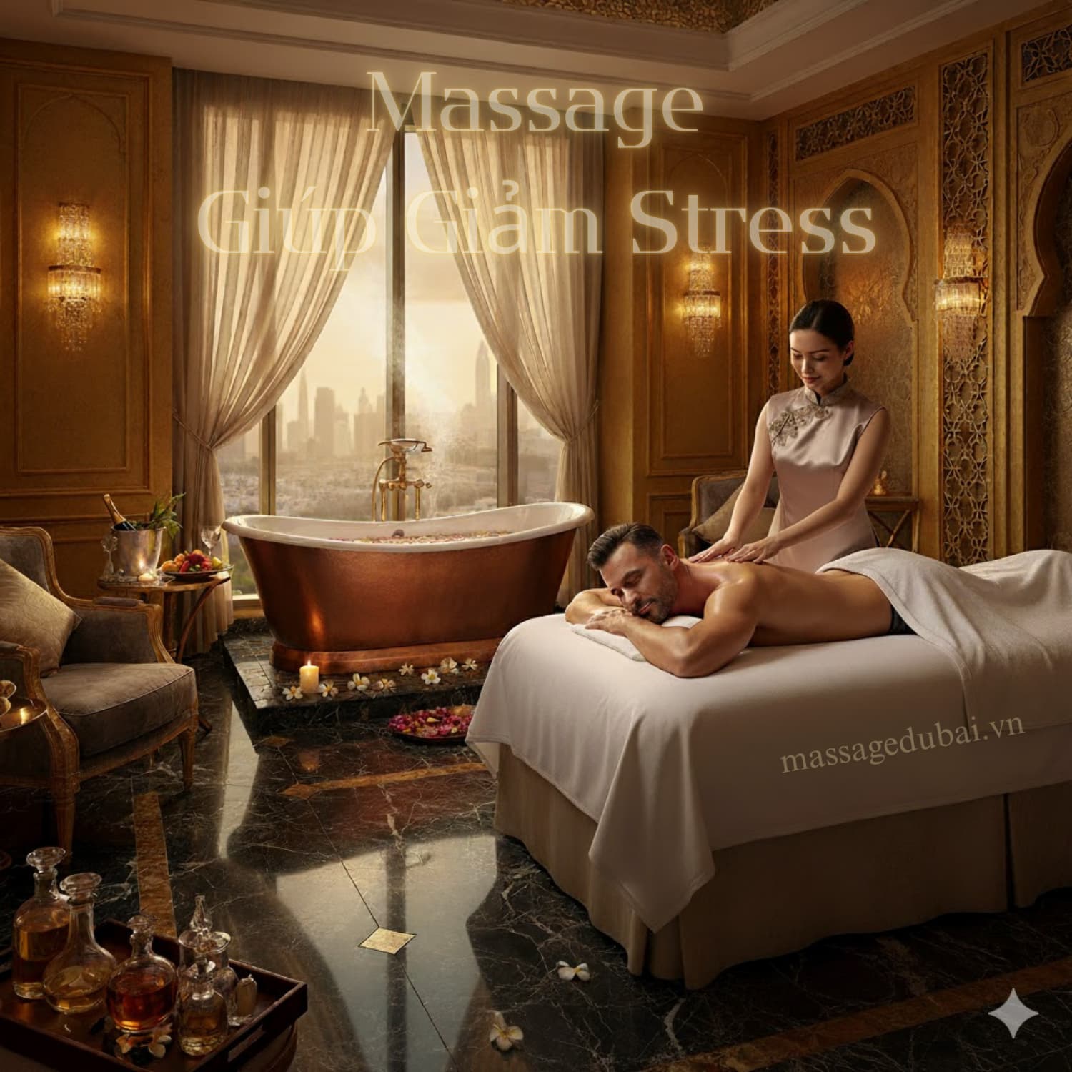 Massage giúp giảm stress và cải thiện giấc ngủ