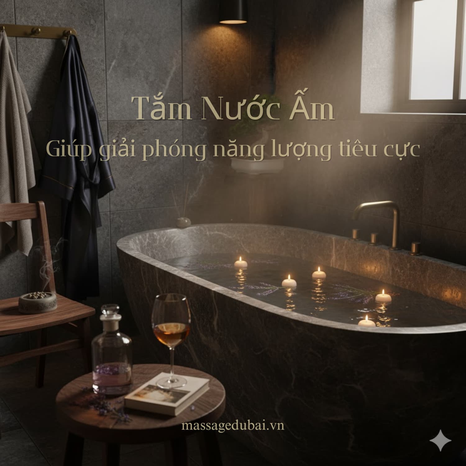 Tắm nước ấm – Khởi đầu cho quá trình thư giãn sau giờ làm