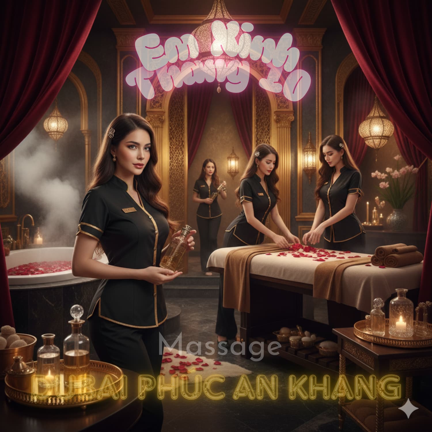Cập Nhật Mới Nhất Những Em Xinh Gợi Cảm Nhất Tháng 10 tại massage Dubai Phúc An Khang