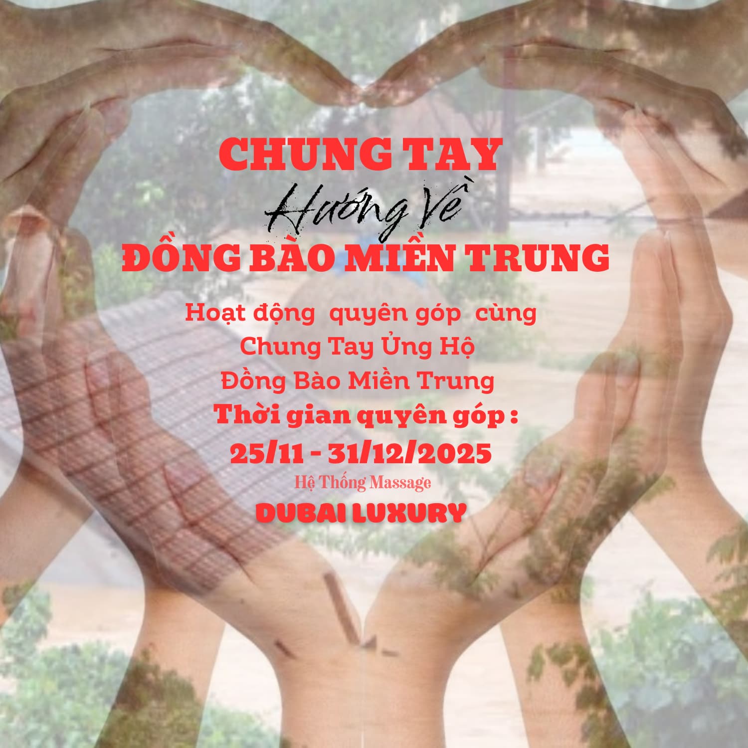 GIA HẠN CHƯƠNG TRÌNH CHUNG TAY HƯỚNG VỀ MIỀN TRUNG ĐẾN 31/12