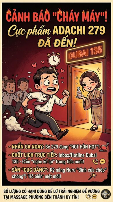 Cảnh báo "Choáy máy" cùng cực phẩm Adachi tại massage phường Bến Thành